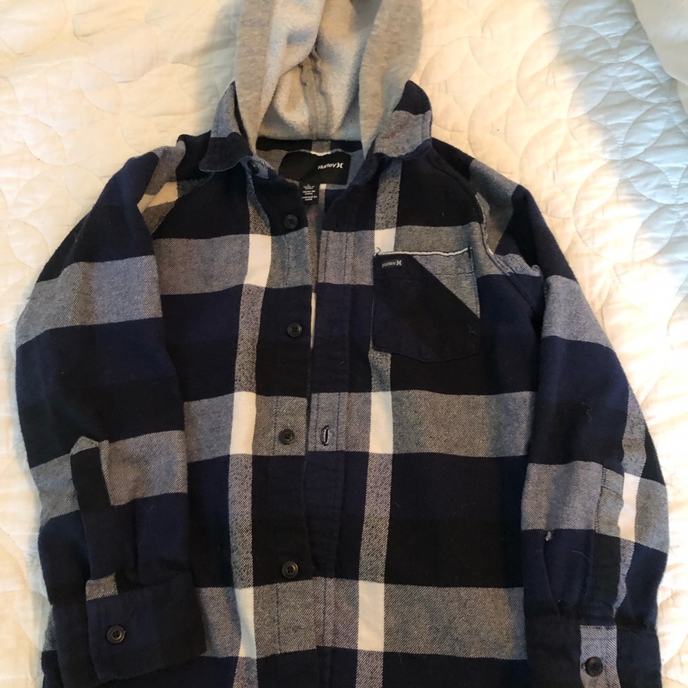 Hurley boys flannel size 6/7t